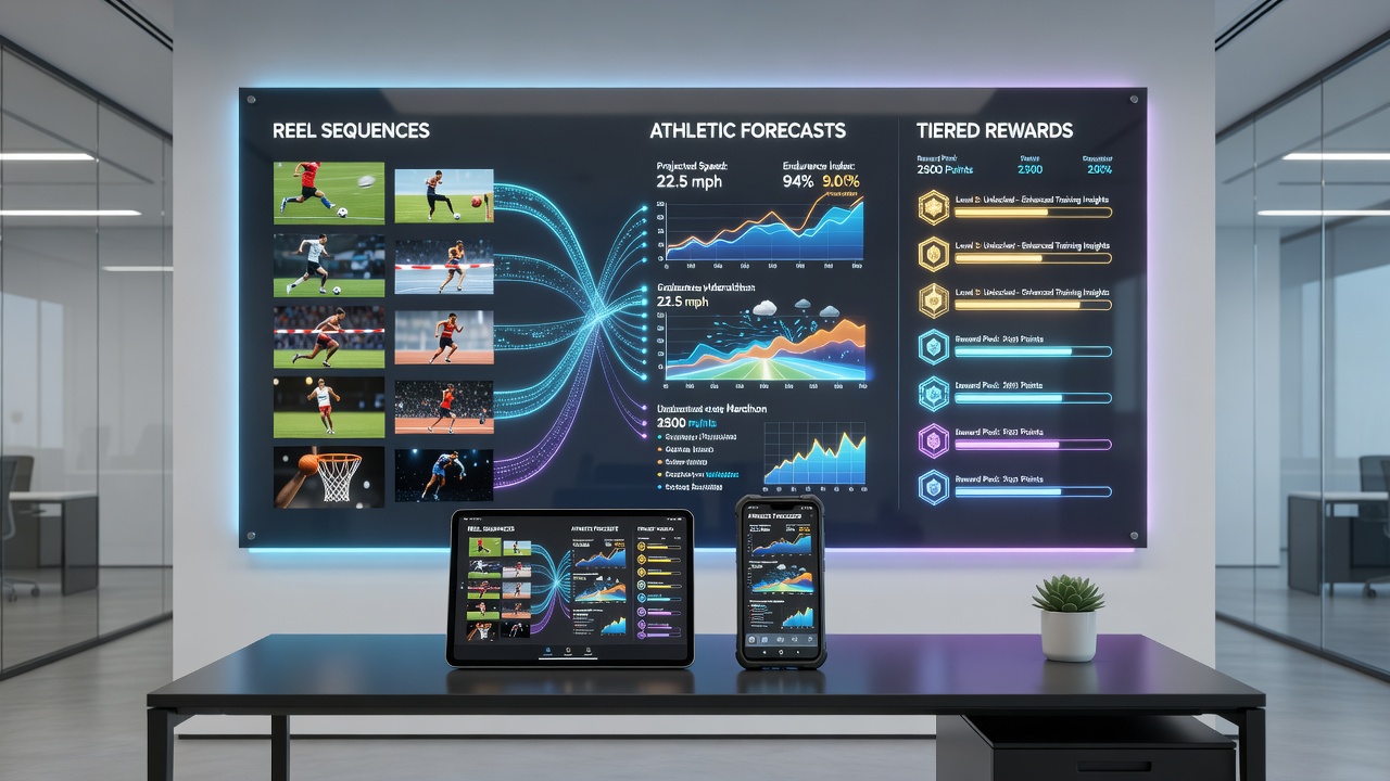 Dashboard view showing tiered rewards progress linked to mobile slot sessions and sports betting activity