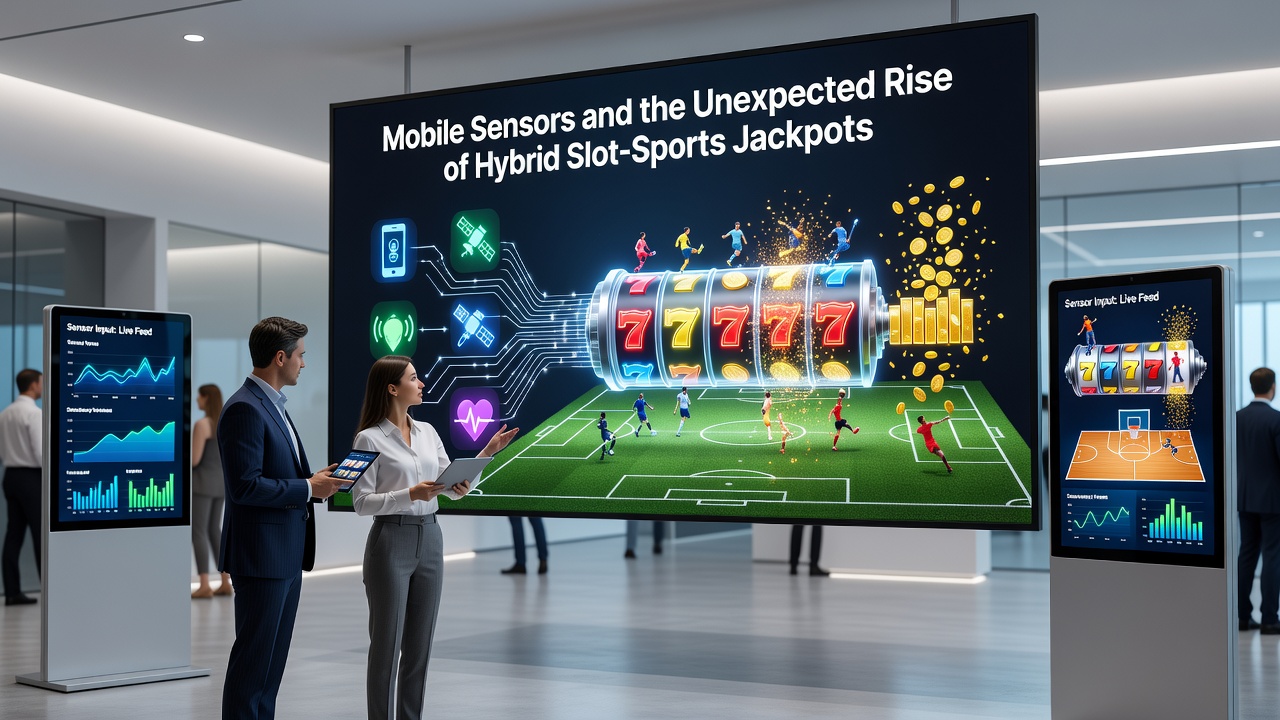 Close-up of smartphone sensors detecting movement during hybrid gaming session