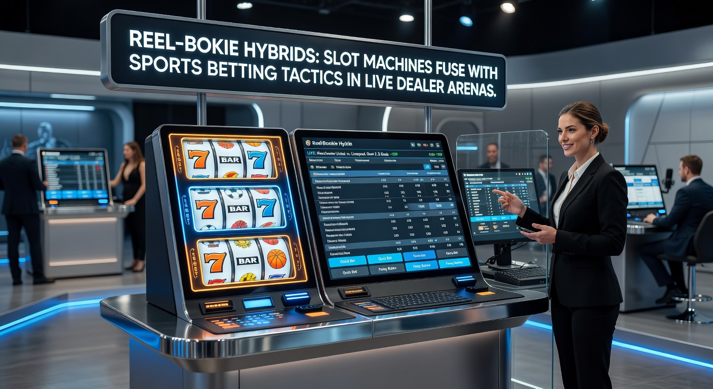 Dynamic screenshot of a live dealer hybrid game blending spinning slot reels with real-time sports betting odds on a vibrant casino interface