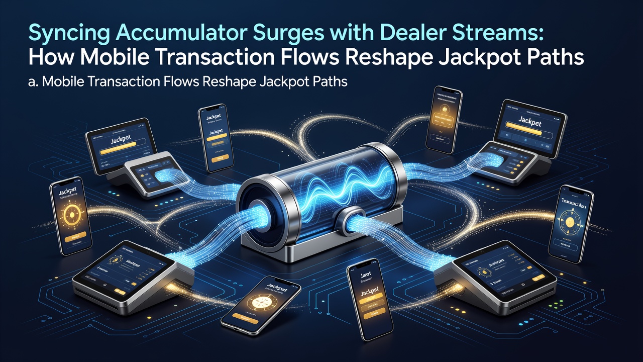 Dealer stream interfaces displaying real-time jackpot updates tied to mobile accumulator transactions