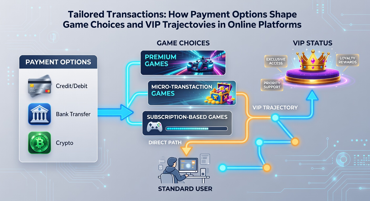 Chart depicting payment method usage overlaid on graphs of game preferences and VIP level progression in online gaming