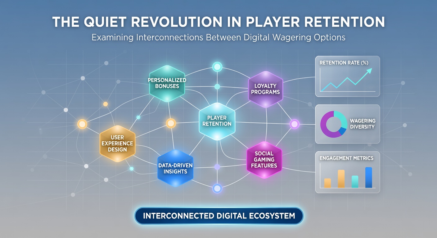Flow diagram showing wagering options feeding into reward tiers with real-time data connections