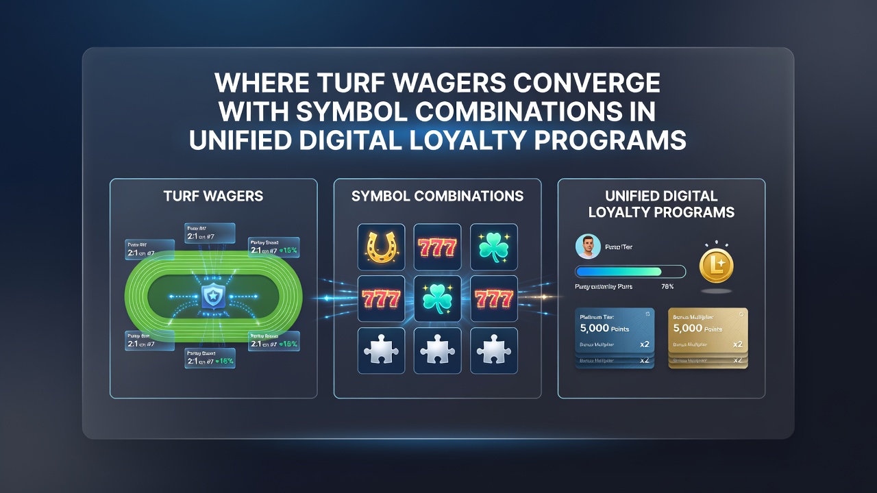 Mobile screen displaying loyalty points earned from both horse racing bets and slot symbol matches